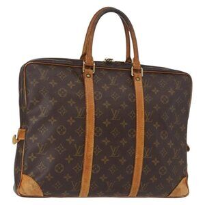 LOUIS VUITTON Monogram Porte Documents Voyage Business Bag M53361 LV Auth BA8945